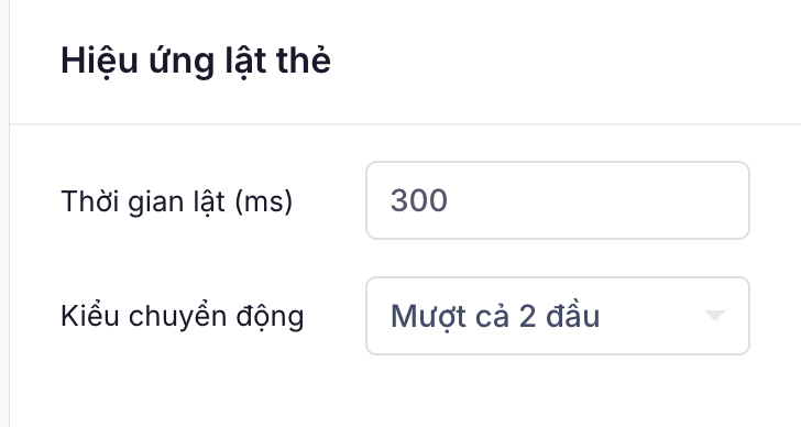 Hiệu ứng lật thẻ