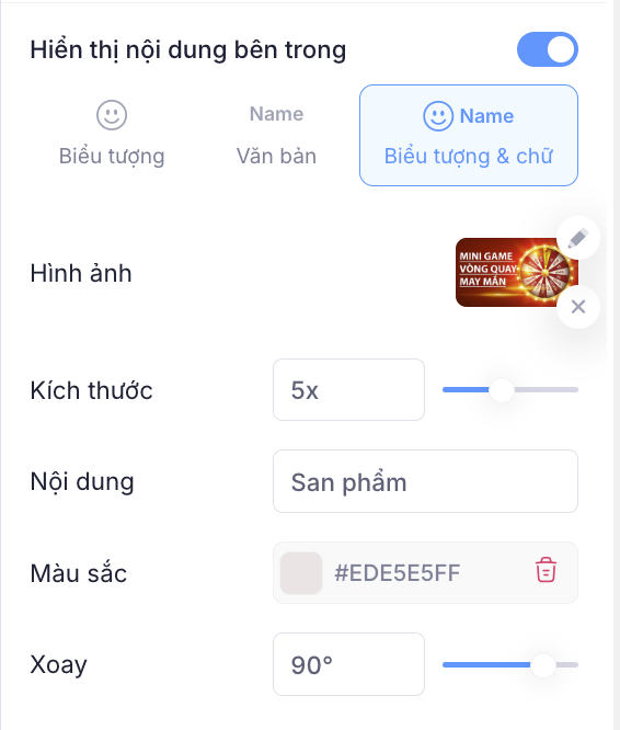 Thêm hình ảnh và chữ cho mảnh