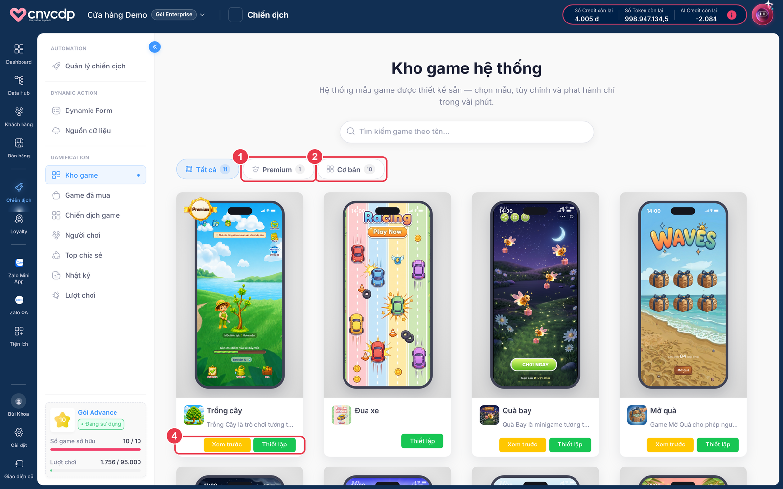 Kho game hệ thống
